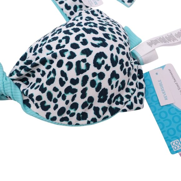 NWT Coco Reef Verso Reversible Bra-Sized Twist-Front Bikini Top Sz 32/34C Blue - Picture 6 of 12